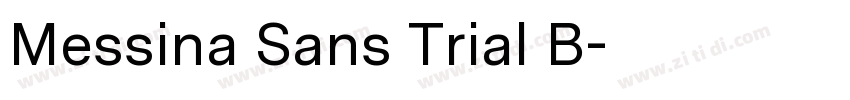 Messina Sans Trial B字体转换